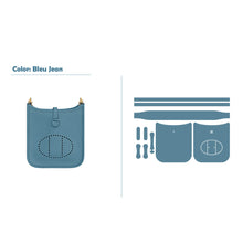 Load image into Gallery viewer, HANDSEWGIFT Full Grain Leather Mini Eveline Bag DIY Kit