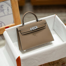 Load image into Gallery viewer, Top Grain Leather Inspired Mini Kelli 19 Handbag | Automatic 20% OFF at Checkout