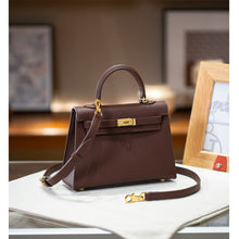 Load image into Gallery viewer, Top Grain Leather Inspired Mini Kelli 19 Handbag | Automatic 20% OFF at Checkout