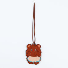 Load image into Gallery viewer, Vegetable Tanned Leather Cute Bear Charm