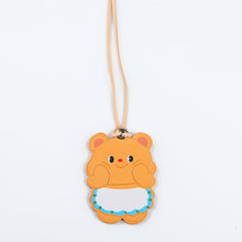 Load image into Gallery viewer, Vegetable Tanned Leather Cute Bear Charm
