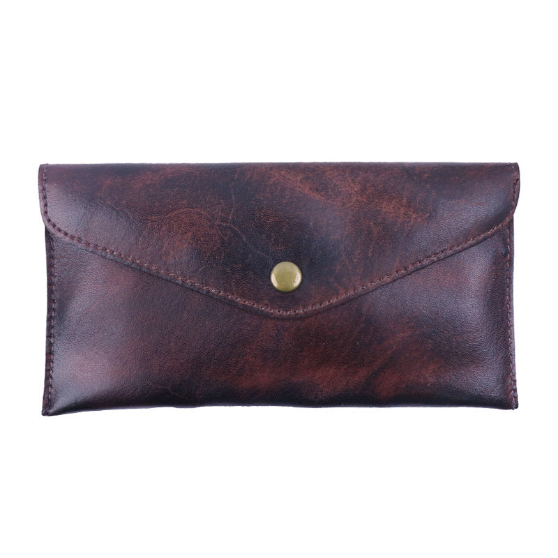 Vegetable Tanned Leather Envelope Wallet