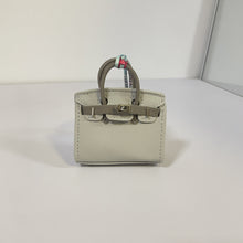 Load image into Gallery viewer, Inspired Mini Burkin Bag Charm Macaron Bi Colors Vegan Leather Holder for AirPods
