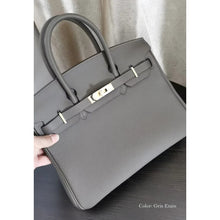Load image into Gallery viewer, Top Grain Leather Inspired Berkin Handbag Golden Hardware | Automatic 20% OFF at Checkout
