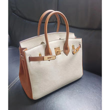 Load image into Gallery viewer, Top Grain Leather Inspired Berkin Handbag Golden Hardware | Automatic 20% OFF at Checkout