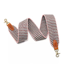 Load image into Gallery viewer, Crossbody Webbing Strap with Real Leather Ends and Solid Brass Clips - POPSEWING®