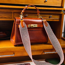 Load image into Gallery viewer, Handmade Webbing Crossbody Bag Straps with Real Leather Details - POPSEWING®