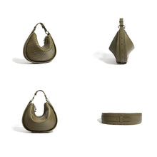 Load image into Gallery viewer, Leather Woven Hobo Bag