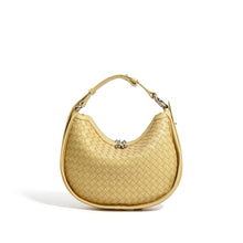Load image into Gallery viewer, Leather Woven Hobo Bag