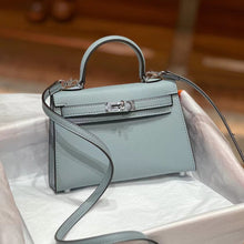 Load image into Gallery viewer, Top Grain Leather Inspired Mini Kelli 19, 22 Handbag New Colors