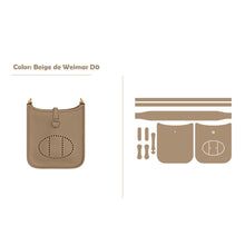 Load image into Gallery viewer, HANDSEWGIFT Full Grain Leather Mini Eveline Bag DIY Kit