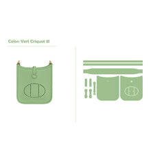 Load image into Gallery viewer, HANDSEWGIFT Full Grain Leather Mini Eveline Bag DIY Kit