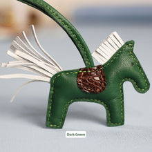 Load image into Gallery viewer, HANDSEWGIFT Horse Bag Charm Sheep Leather DIY Kit