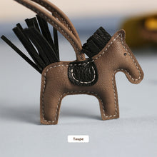 Load image into Gallery viewer, HANDSEWGIFT Horse Bag Charm Sheep Leather DIY Kit