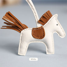 Load image into Gallery viewer, White Rodeo Horse Bag Charm Keychain | Luxury Bag Accessories for Affordable Price - POPSEWING™