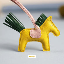 Load image into Gallery viewer, Yellow & Green Rodeo Horse Bag Charm Keychain | Luxury Bag Accessories for Affordable Price - POPSEWING™