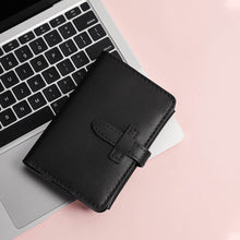 Load image into Gallery viewer, Black Handmade Passport Wallet Passport Holder for Men and Women