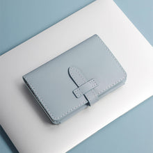 Load image into Gallery viewer, Blue Handmade Passport Wallet Passport Holder for Men and Women