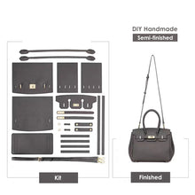 Load image into Gallery viewer, HANDSEWGIFT Top Grain Leather New Platinum Bag DIY Kit