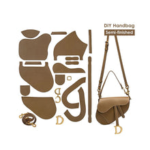 Load image into Gallery viewer, POPSEWING Leather Crossbody Saddle Crossbody Bag DIY Kit | Dior Style