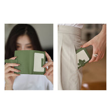 Load image into Gallery viewer, Handmade Leather Bifold Wallet Green | DIY Wallet Kit, Leather Purse Kit - POPSEWING™