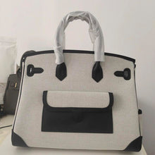 Load image into Gallery viewer, Inspired Limited Edition Berkin Cargo 35cm Canvas Swift Leather Handbags