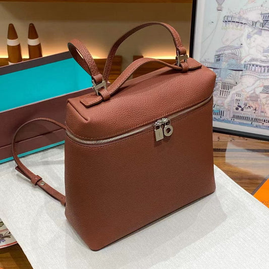 Top Grain Leather Inspired Extra Pocket Backpack LP 23.5 Bag