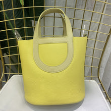 Load image into Gallery viewer, Soft Leather Pig Nose Bucket Bag Woman Tote Bag