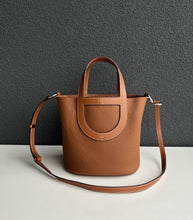 Load image into Gallery viewer, Soft Leather Pig Nose Bucket Bag Woman Tote Bag