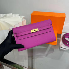 画像をギャラリービューアに読み込む, Leather Kelli to Go Long Wallet Girls Clutch Bag Luxury Shoulder Bag