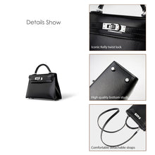 Load image into Gallery viewer, Inspired Black Hermes Kelly Bag 19 cm | Luxury Mini Handbag Shoulder Bags