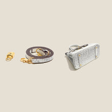 Load image into Gallery viewer, Himalaya White Crocodile Embossed Leather Bag | Luxury Crossbody Bag for Women - POPSEWING™