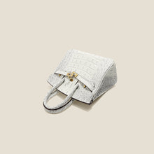 Load image into Gallery viewer, White Crocodile Embossed Leather Bag Handbag for Women - POPSEWING™