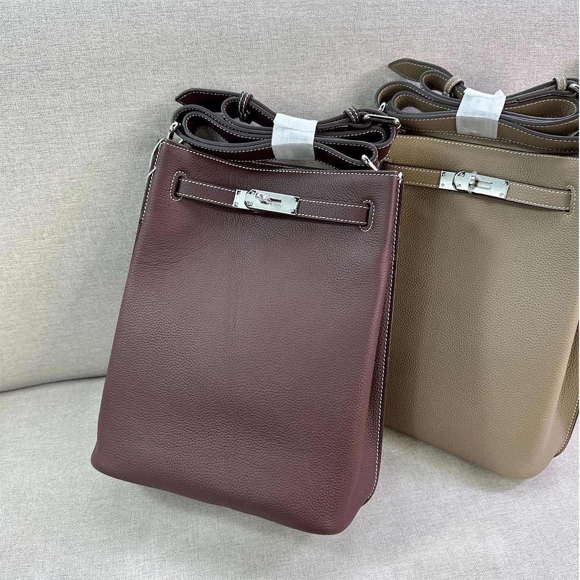 Inspired So Kelli Bucket Bag Top Grain Leather Shoulder Bag