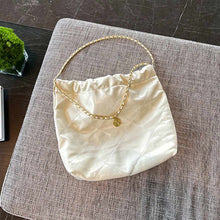 Load image into Gallery viewer, Top Grain Leather Slouchy Chain Bag for Women