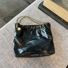 Load image into Gallery viewer, Black Chain Bag Quilted Bag in Calfskin | Casual Handbag Shoulder Bag for Women