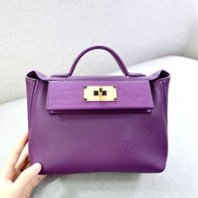 Load image into Gallery viewer, Inspired Mini 24/24 Bag Gold Evercolor and Swift Gold Hardware