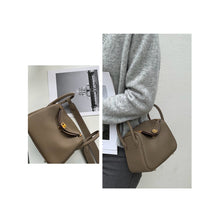 Load image into Gallery viewer, Small Leather Handbag & Purse | Taupe Leather Crossbody Bag - POPSEWING™