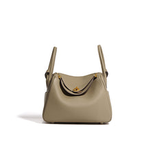 Load image into Gallery viewer, Taupe Leather Handbag | Inspired Leather Lindy Handbag - POPSEWING™