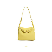 Load image into Gallery viewer, Leather Handbag | Inspired Leather Lindy Handbag in Yellow - POPSEWING™