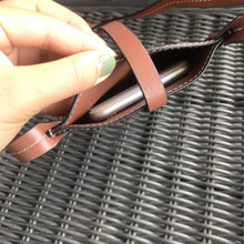 Load image into Gallery viewer, Top Grain Leather Strap Phone Bag