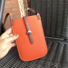 Load image into Gallery viewer, Top Grain Leather Strap Phone Bag