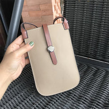 Load image into Gallery viewer, Top Grain Leather Strap Phone Bag
