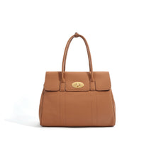 Load image into Gallery viewer, Top Grain Leather Large Handbag | Brown Leather Tote