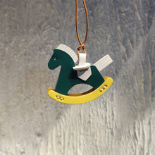 Load image into Gallery viewer, Green Leather Horse Charm | Handcrafted Leather Purse Charm - POPSEWING®