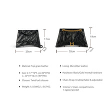 Load image into Gallery viewer, Genuine Leather Designer Crossbody Bag Size | Small & Large - POPSEWING™