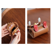 画像をギャラリービューアに読み込む, Leather Kelly Doll Bag Charm Kit | DIY Airpods Case Holder
