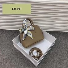Load image into Gallery viewer, Mini Leather Handbag Taupe | Small Top Handle Bag - POPSEWING®