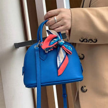 Load image into Gallery viewer, Blue Leather Handbag Crossbody Bag for Women