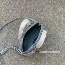 Load image into Gallery viewer, Real Leather Bowling Mini Bag Interior